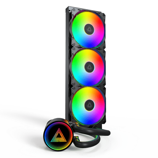 Водяное охлаждение для CPU Montech LightFlow ARGB 360 (B) TDP 300W 3x120 1170/1851/AM4/AM5 Black