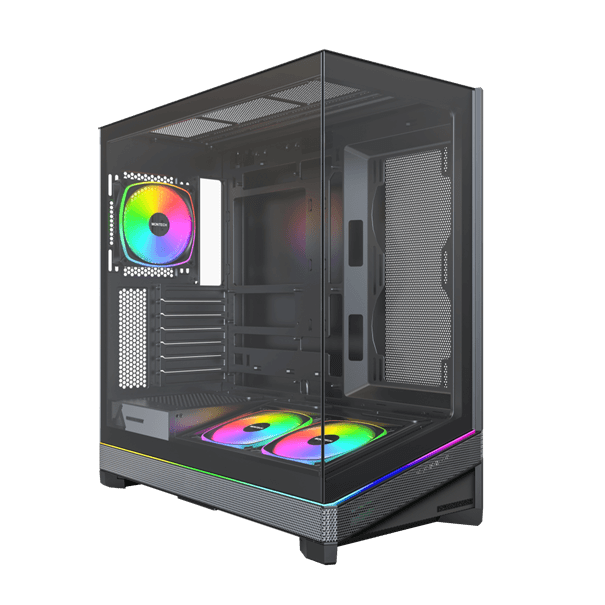 Корпус Montech SKY 3 (B) ATX/Micro-ATX/Mini-ITX (Back-Connected MB) 2xUSB3.0 1xType-C 1xAudio Черный