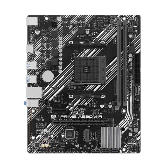 Материнская плата ASUS PRIME A520M-R AMD A520 AM4 2xDDR4 4xSATA3 RAID M.2 HDMI mATX