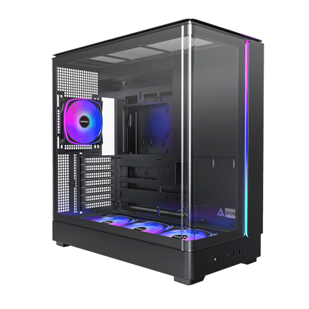 Корпус Montech KING 45 PRO (B) ATX/Micro-ATX/Mini-ITX 2xUSB3.0 1xType-C 1xAudio Черный
