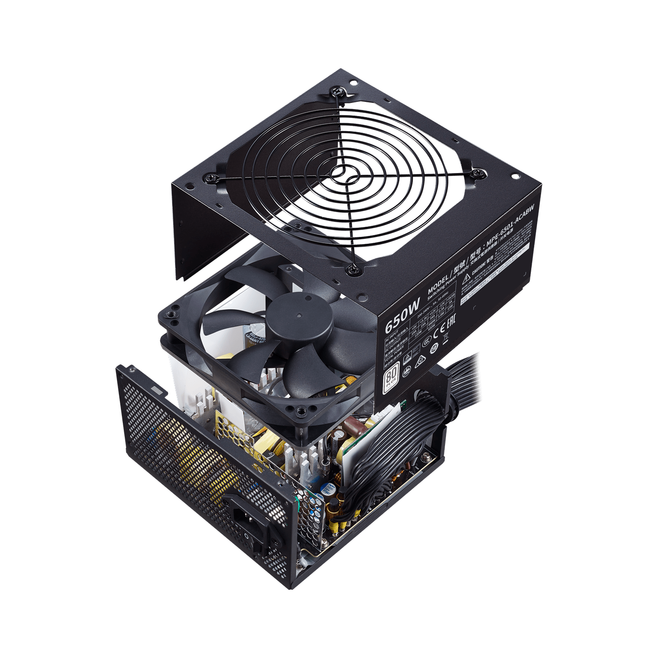 Блок питания CoolerMaster MWE 650 WHITE V2 650W 80 PLUS Standard 230V EU Certified MPE-6501-ACABW-EU