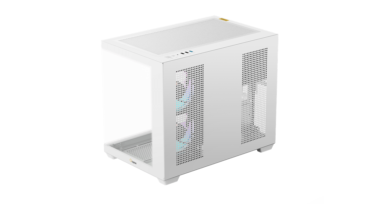 Корпус Ocypus Gamma C54 WH ARGB mATX/ITX 3xUSB Белый Gamma-C54-WHD300XX-GL