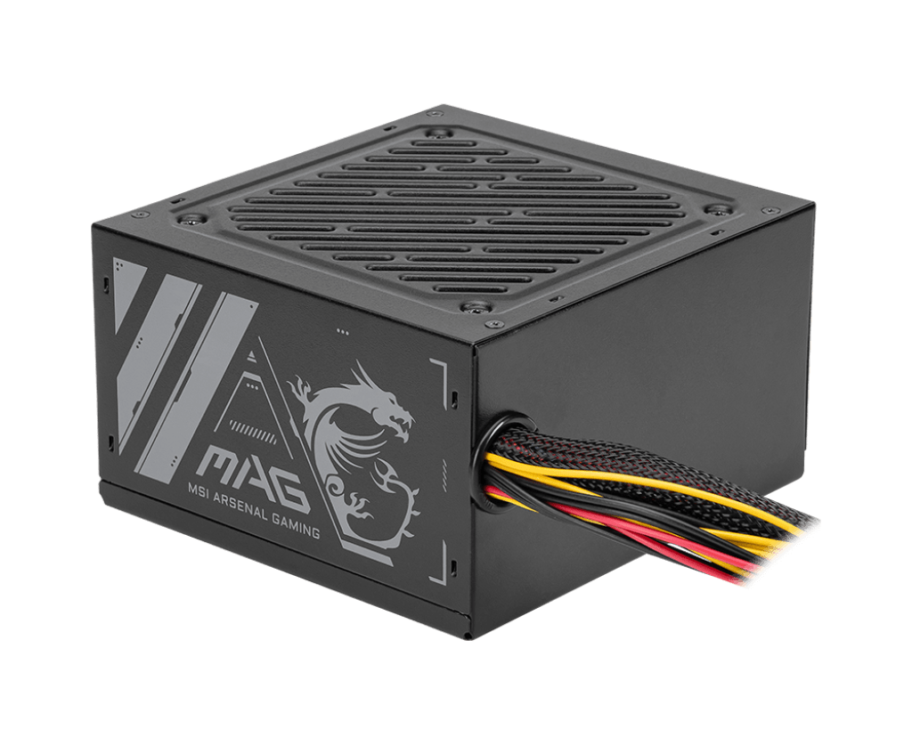 Блок питания MSI  500W, MAG A500N-H, Non Modular, ATX, 80+, КПД 87%, Fan 120mm, Черный