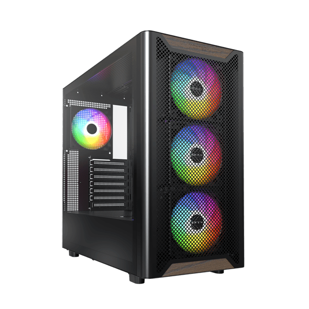 Корпус Montech XR Wood (B) ATX/Micro-ATX/Mini-ITX 2xUSB3.0 1xType-C 1xAudio 1xMic Черный