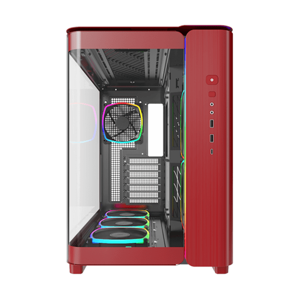 Корпус Montech KING 95 PRO (Red) ATX/Micro-ATX/Mini-ITX 2xUSB3.0 1xType-C 1xAudio 1xMic Красный