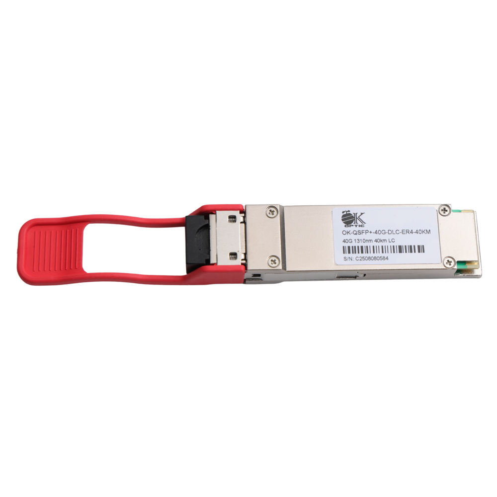 QSFP+ модуль OK-QSFP+-40G-DLC-ER4-40KM