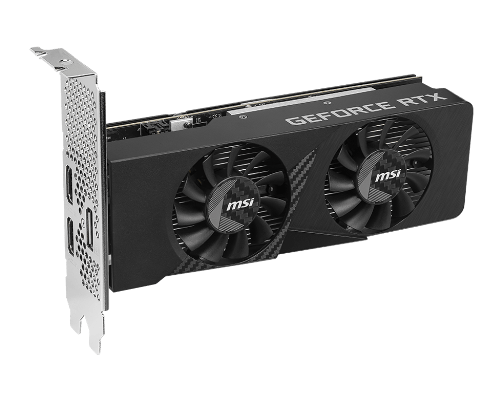 Видеокарта MSI GeForce RTX 3050 LP E 6G OC, 6G GDDR6 96-bit 2xHDMI DP