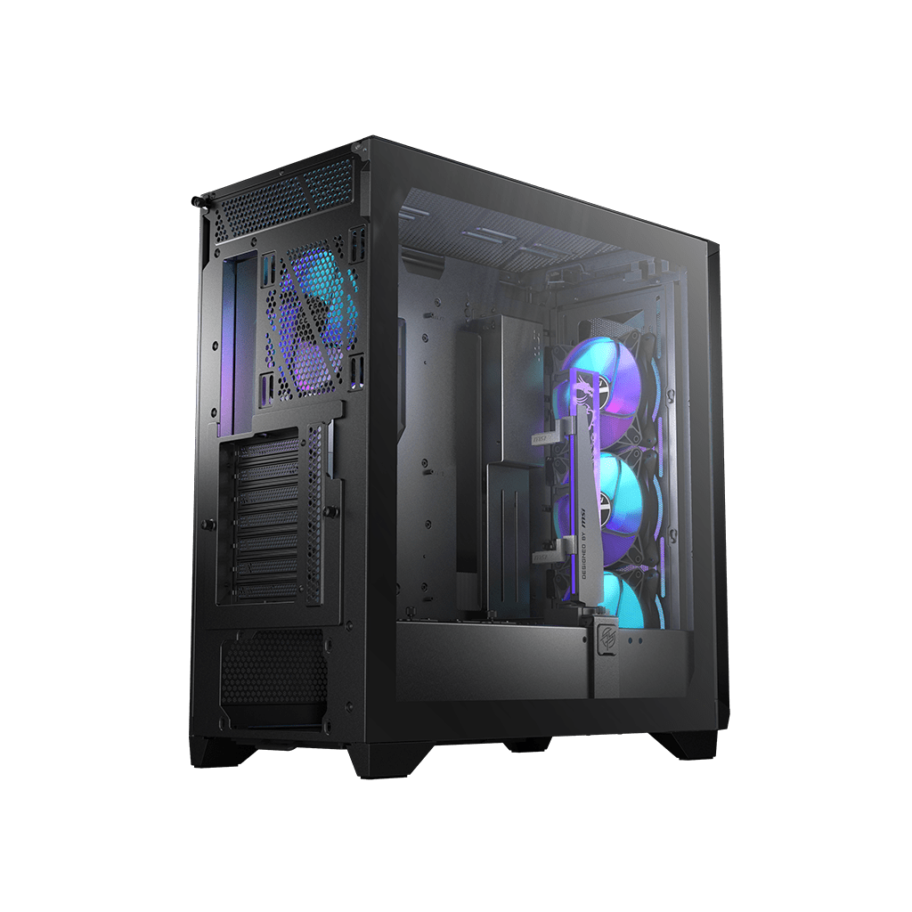 Компьютерный корпус MSI MPG GUNGNIR 300R AIRFLOW E-ATX/ATX/mATX/Mini-ITX, 3xUSB 3.2, ARGB Black