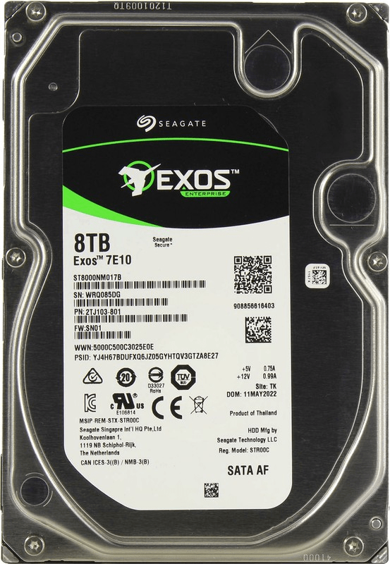 Корпоративный жесткий диск  8Tb Seagate EXOS 7E10 SATA3 3.5" 256Mb 7200rpm ST8000NM017B