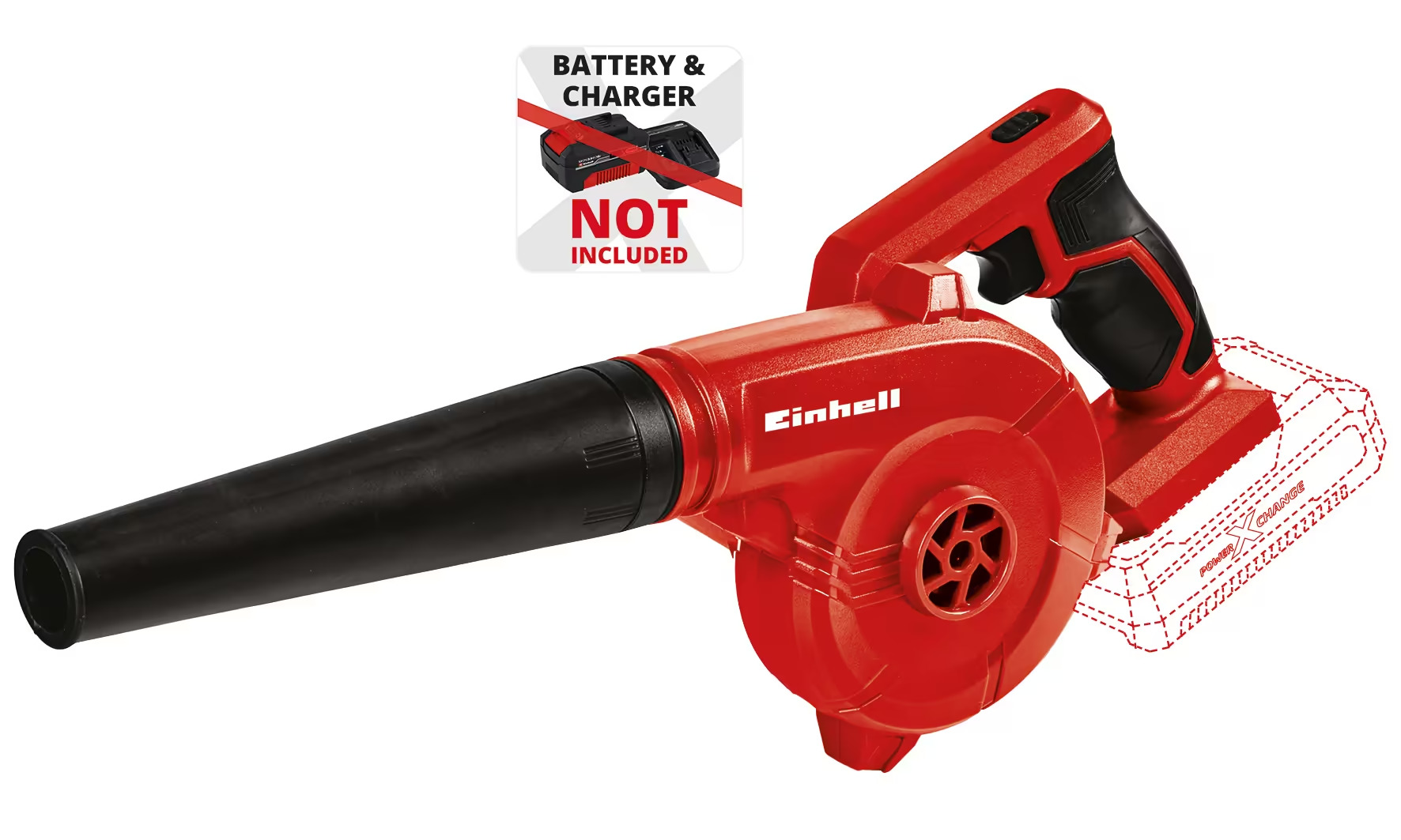 Аккум. Воздуходувка Einhell TE-CB 18/180 Li-Solo (3408001)