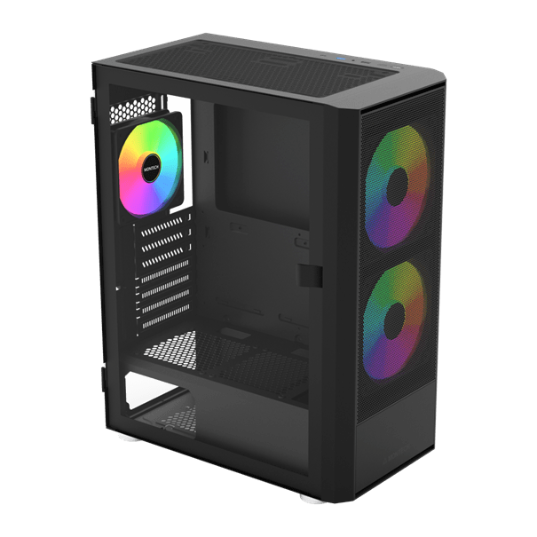 Корпус Montech X2 PLUS (B) ATX/Micro-ATX/Mini-ITX 1xUSB3.0 1xUSB2.0 1xType-C 1xAudio Черный