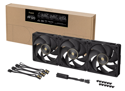Вентилятор для корпуса ASUS PROART PF120 FAN PWM BLACK 3IN1 120x120x28 PF120-1/BK/3 IN 1//