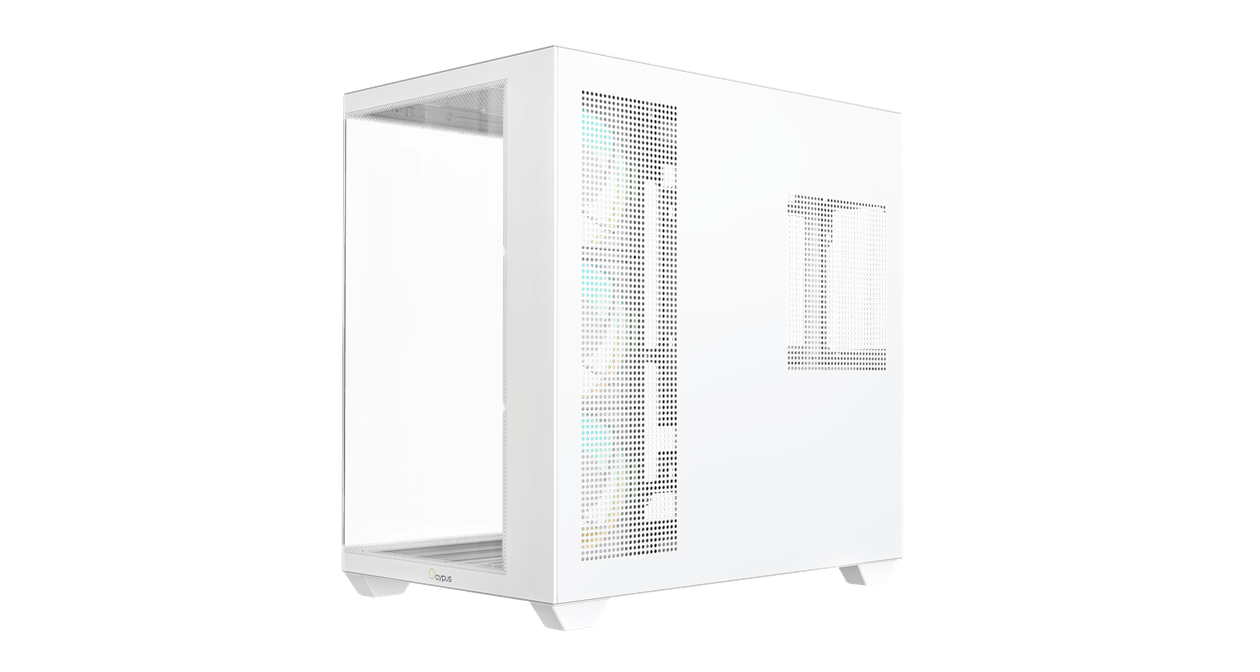 Корпус Ocypus Gamma C74 WH ARGB ATX/mATX/mini-ITX 2xUSB3.0 1xType-C Белый Gamma-C74-WHD400XX-GL