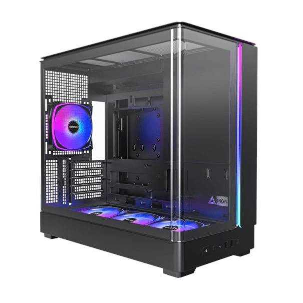 Корпус Montech KING 15 PRO (B) Micro-ATX/Mini-ITX 2xUSB3.0 1xType-C 1xAudio Черный