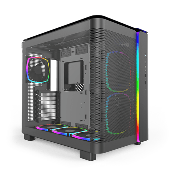 Корпус Montech KING 95 PRO (B) ATX/Micro-ATX/Mini-ITX 2xUSB3.0 1xType-C 1xAudio 1xMic Черный