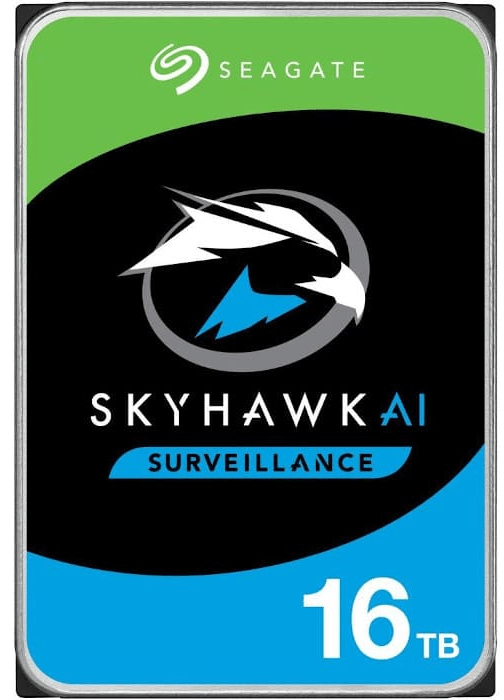 Жесткий диск для видеонаблюдения 16Tb Seagate SkyHawk AI 512Mb SATA3 3.5" ST16000VE004