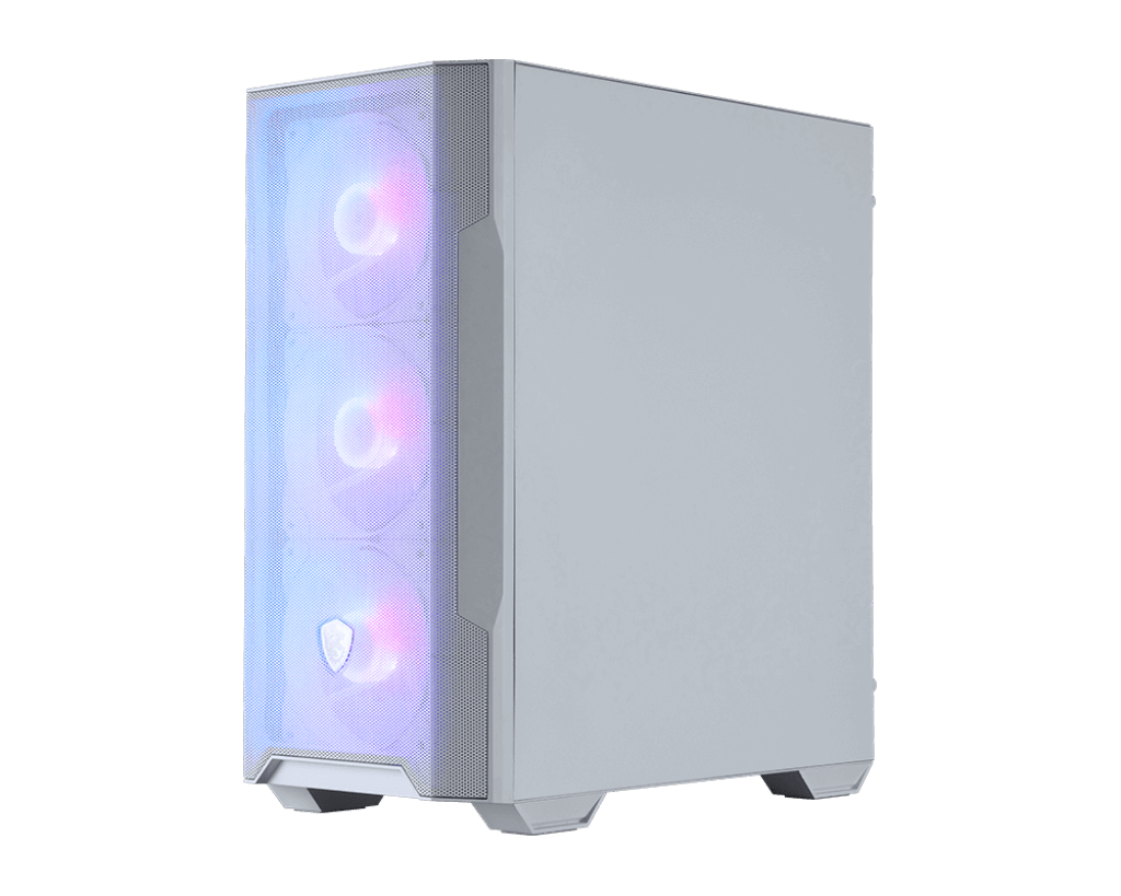 Компьютерный корпус MSI MAG FORGE M100R WHITE mATX/Mini-ITX, 2xUSB 2.0, USB 3.2, Audio, Mic, mATX