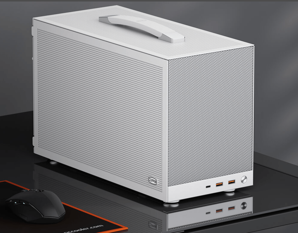Корпус PCCooler K101 MESH WH 3F ITX 2xUSB3.0, 1xUSB-C, 3xFans, 1x3.5", 4x2.5" White