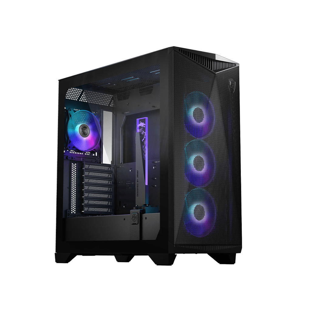 Компьютерный корпус MSI MPG GUNGNIR 300R AIRFLOW E-ATX/ATX/mATX/Mini-ITX, 3xUSB 3.2, ARGB Black