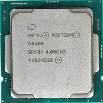 Процессор Intel  Pentium G6400 4,0 GHz 4Mb 2/4 Comet Lake UHD Graphics 610 58W FCLGA1200 Tray