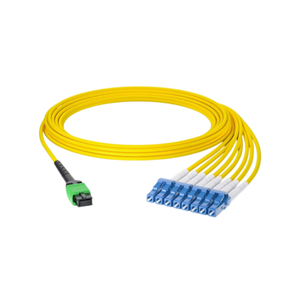 Оптический патчкорд OK-MPO/APC-8LC/UPC-SM-A-10m