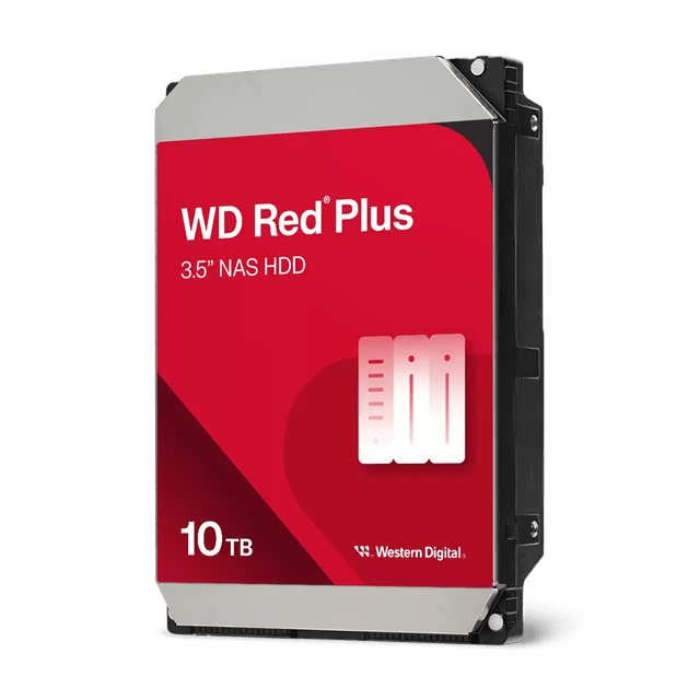 Жесткий диск для NAS систем HDD 10Tb Western Digital RED Plus SATA6Gb/s 3.5" 512Mb 7200rpm WD100EFGX