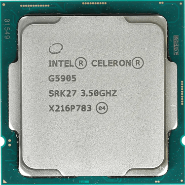Процессор Intel  Celeron G5905 3,5 GHz 2Mb 2/2 Comet Lake UHD Graphics 610 58W FCLGA1200 Tray