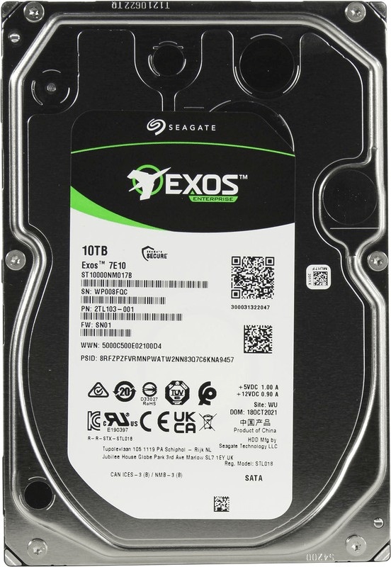 Корпоративный жесткий диск 10Tb Seagate EXOS 7E10 SATA3 3.5" 256Mb 7200rpm ST10000NM017B