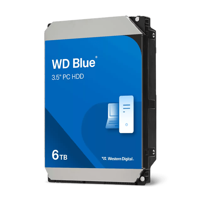 Жесткий диск HDD 6Tb Western Digital Blue SATA 6Gb/s 256Mb 5400rpm WD60EZAX
