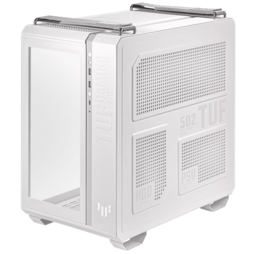 Корпус ASUS TUF Gaming GT502 PLUS TG ARGB WHITE ATX/mATX/mITX GT502 PLUS/WHT/TG//