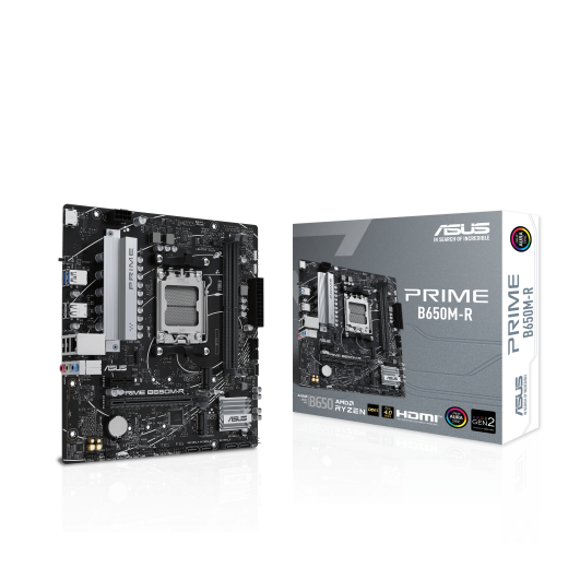 Материнская плата ASUS PRIME B650M-R AM5 2xDDR5 4xSATA3 RAID 2xM.2 HDMI mATX