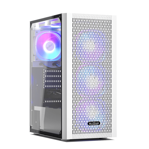 Корпус PCCooler MA100 MESH WH ATX/M-ATX/ITX USB3.0, 2xUSB2.0 White