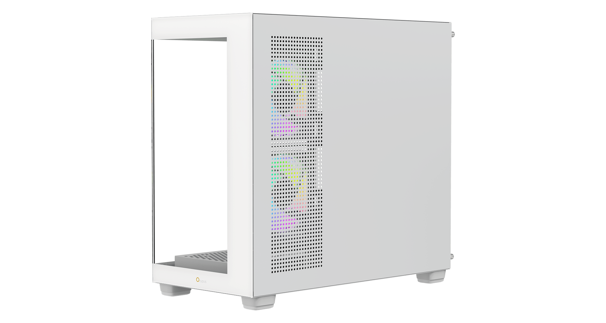 Корпус Ocypus Gamma C52 WH ARGB mATX/ITX 3xUSB Белый Gamma-C52-WHD300XX-GL