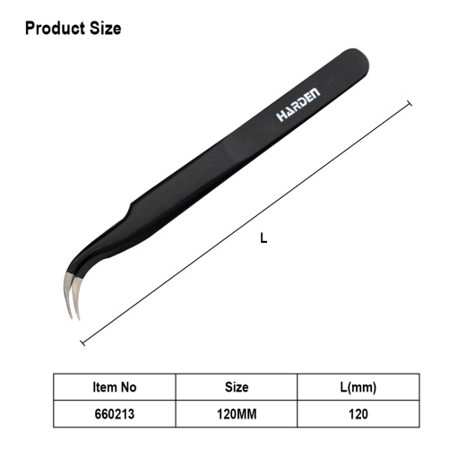 Пинцет изогнутый антистатический Арт.660213