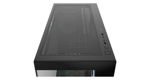 Корпус Ocypus Gamma C52 BK ARGB mATX/ITX 3xUSB Черный Gamma-C52-BKD300XX-GL