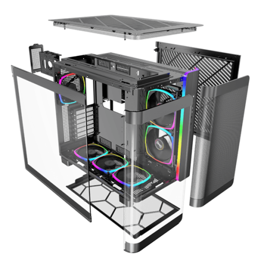 Корпус Montech KING 95 (B) ATX/Micro-ATX/Mini-ITX 2xUSB3.0 1xType-C 1xAudio 1xMic Черный
