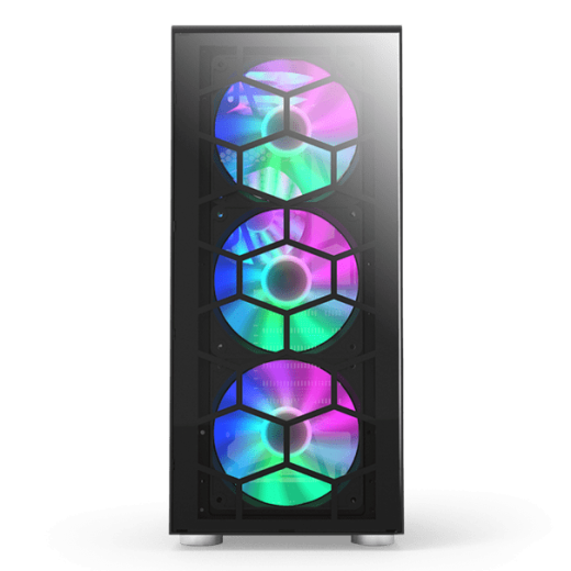 Корпус Montech X3 GLASS (B) ATX/Micro-ATX/Mini-ITX 1xUSB3.0 2xUSB2.0 1xAudio 1xMic Черный