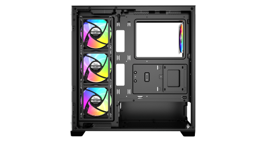 Корпус Ocypus Gamma C72 BK ARGB ATX/mATX/ITX 3xUSB Черный Gamma-C72-BKD400XX-GL