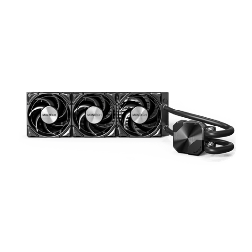 Водяное охлаждение для CPU Montech HyperFlow Silent 360 (B) TDP 350W 3x120 115x-1851/AM3-AM5 Black