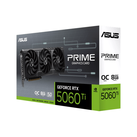 Видеокарта ASUS GeForce RTX5060 Ti 8GB PRIME GDDR7 128-bit 1xHDMI 3xDP PRIME-RTX5060TI-O8G