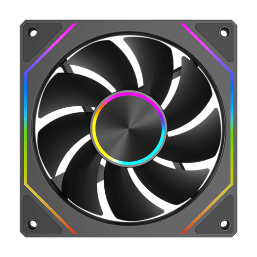 Вентилятор для корпуса PCCooler FG120 ARGB BK 1x(120x120x25mm) 800-1800 RPM 54CFM Black