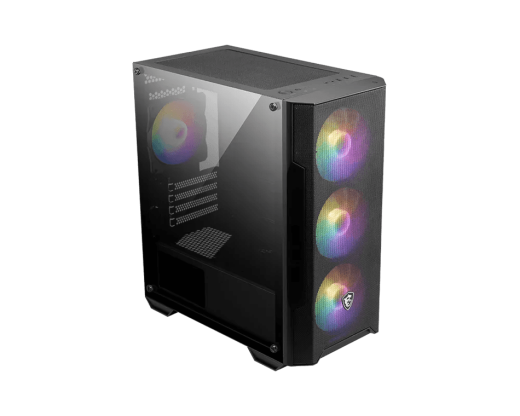 Компьютерный корпус MSI MAG FORGE M100A mATX/Mini-ITX 1x3.5" 2x2.5" 1xUSB3.2  4xRGB Fan mATX