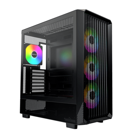 Корпус Montech X5 (B) E-ATX/ATX/Micro-ATX/Mini-ITX 1xUSB3.0 1xUSB2.0 1xType-C 1xAudio Черный
