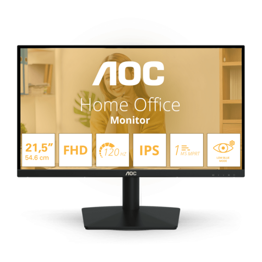 Монитор 21.5" AOC 22B15H2/01 IPS 1920x1080 120Hz 4ms 250 cd/m2 1000:1 VGA HDMI Черный