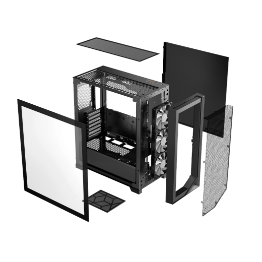 Корпус PCCooler C3D510 BK EATX/ATX/mATX/ITX USB3.0, 2xUSB2.0 Black