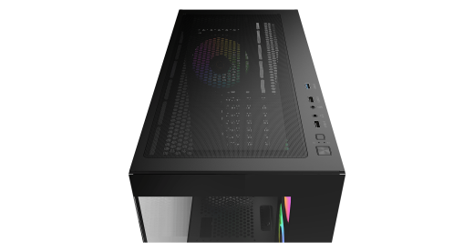 Корпус Ocypus Gamma C72 BK ARGB ATX/mATX/ITX 3xUSB Черный Gamma-C72-BKD400XX-GL