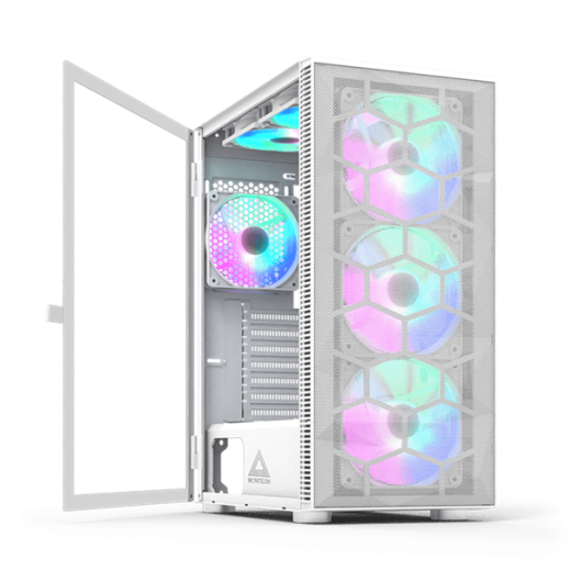 Корпус Montech X3 MESH (W) ATX/Micro-ATX/Mini-ITX 1xUSB3.0 2xUSB2.0 1xAudio 1xMic Белый