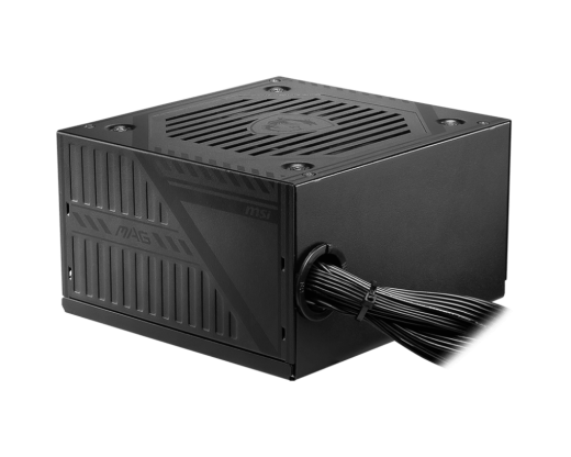Блок питания MSI  600W, MAG A600DN, Non Modular, ATX, 80+, КПД >80%, Fan 120mm, Черный