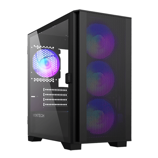 Корпус Montech AIR 100 ARGB (B) Micro-ATX/Mini-ITX 2xUSB3.0 1xUSB2.0 1xAudio 1xMic Черный