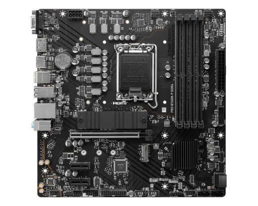 Материнская плата MSI PRO B760M-P DDR4 LGA1700 4xDDR4 4xSATA3 RAID 2xM.2 VGA HDMI DP mATX